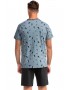Ανδρική Πυζάμα Vamp  14731 CLAUDE με τυπωμένο μπλουζάκι  "Τοucan"